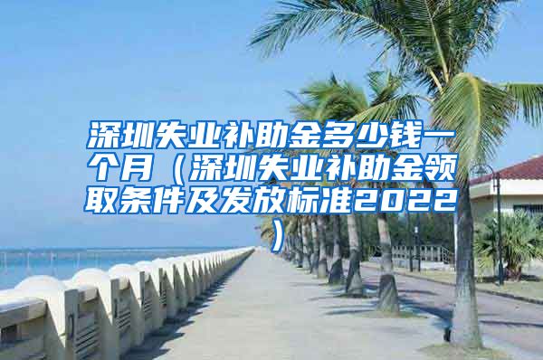 深圳失业补助金多少钱一个月（深圳失业补助金领取条件及发放标准2022）