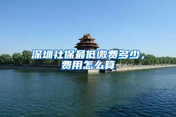 深圳社保最低缴费多少，费用怎么算