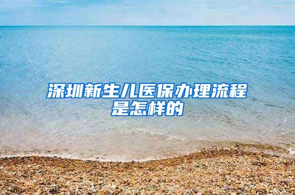 深圳新生儿医保办理流程是怎样的