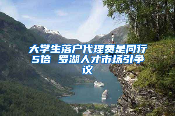 大学生落户代理费是同行5倍 罗湖人才市场引争议