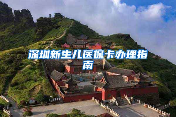 深圳新生儿医保卡办理指南
