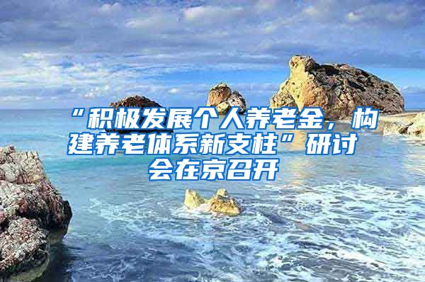 “积极发展个人养老金，构建养老体系新支柱”研讨会在京召开