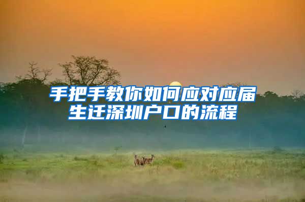 手把手教你如何应对应届生迁深圳户口的流程
