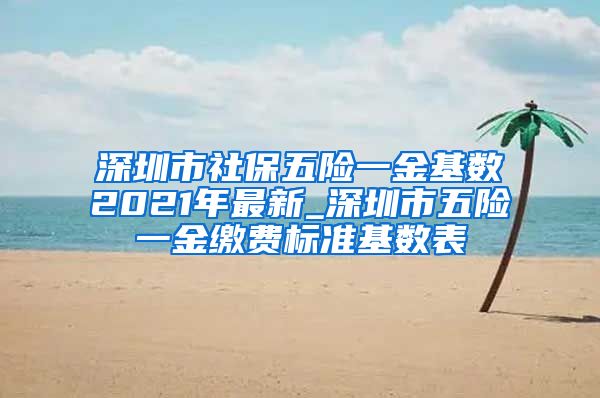 深圳市社保五险一金基数2021年最新_深圳市五险一金缴费标准基数表