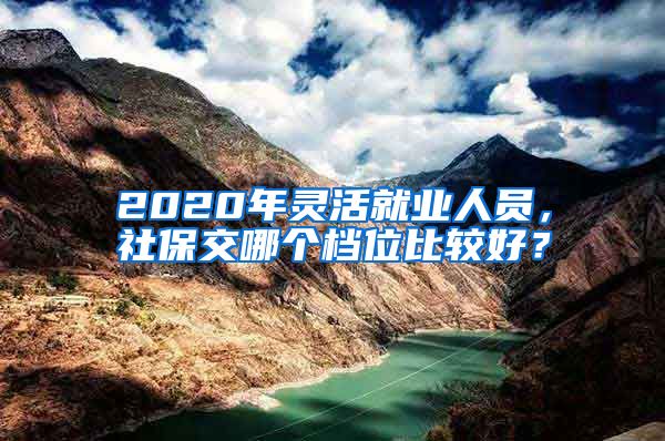 2020年灵活就业人员，社保交哪个档位比较好？