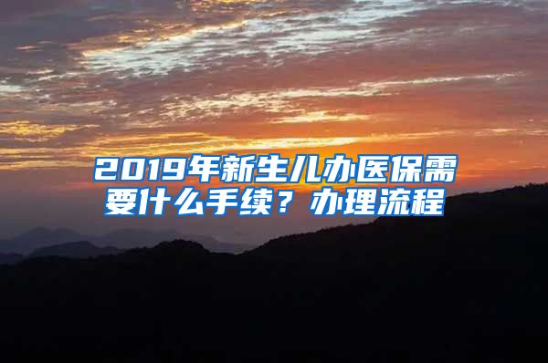 2019年新生儿办医保需要什么手续？办理流程