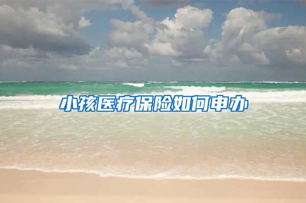 小孩医疗保险如何申办