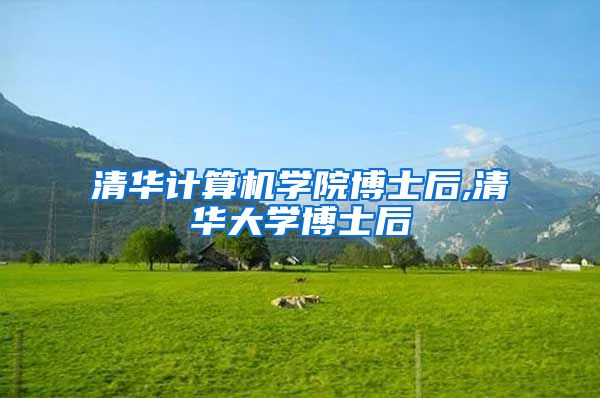 清华计算机学院博士后,清华大学博士后