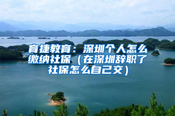 育捷教育：深圳个人怎么缴纳社保（在深圳辞职了社保怎么自己交）