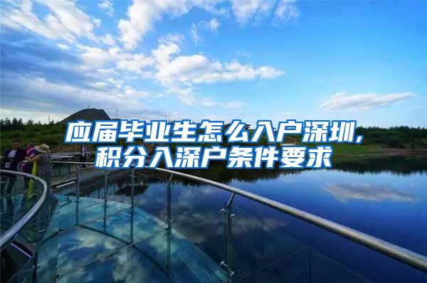 应届毕业生怎么入户深圳,积分入深户条件要求