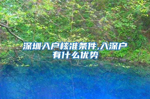 深圳入户核准条件,入深户有什么优势