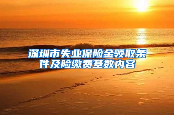 深圳市失业保险金领取条件及险缴费基数内容