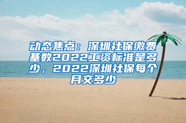 动态焦点：深圳社保缴费基数2022工资标准是多少，2022深圳社保每个月交多少