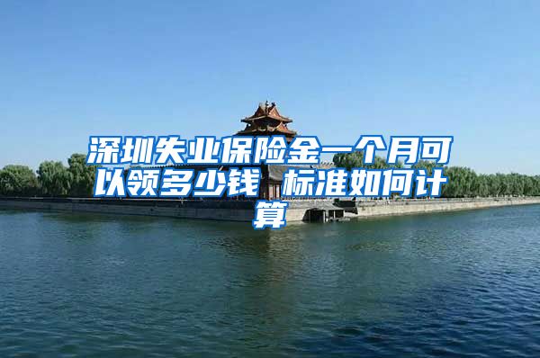深圳失业保险金一个月可以领多少钱 标准如何计算