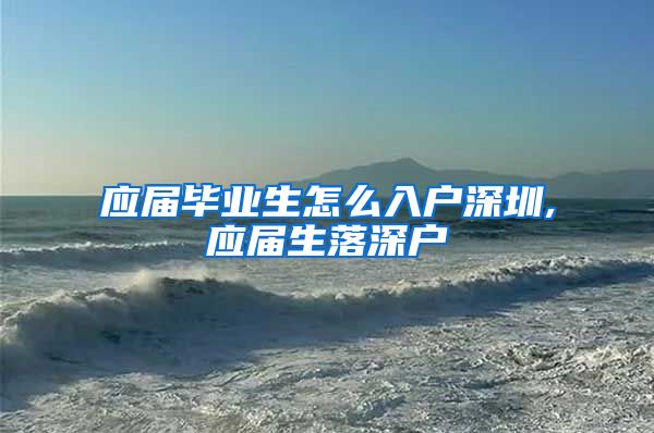 应届毕业生怎么入户深圳,应届生落深户