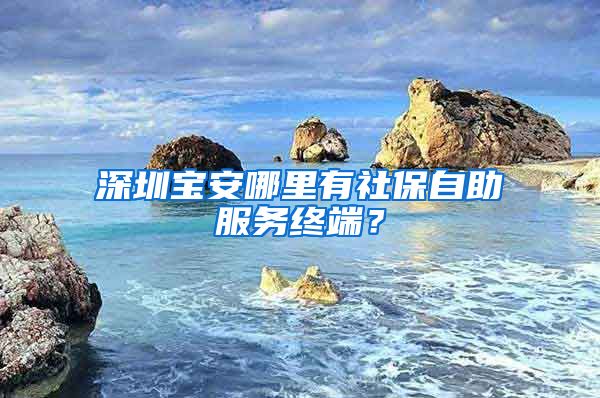 深圳宝安哪里有社保自助服务终端？