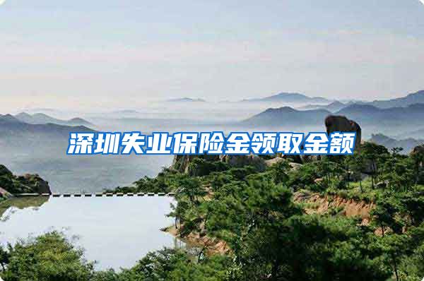 深圳失业保险金领取金额