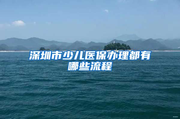 深圳市少儿医保办理都有哪些流程
