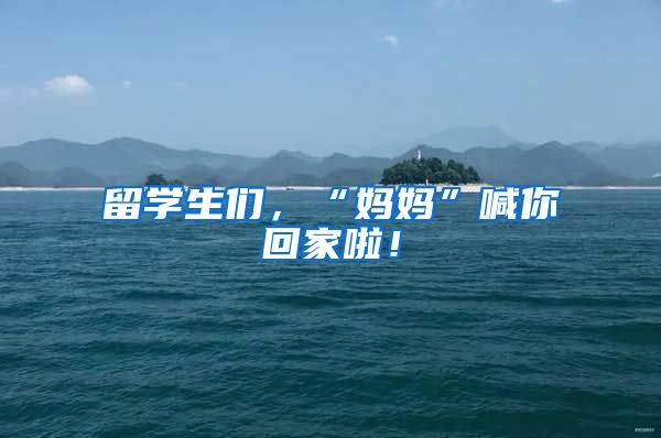 留学生们，“妈妈”喊你回家啦！