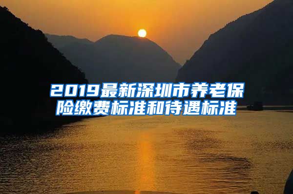 2019最新深圳市养老保险缴费标准和待遇标准