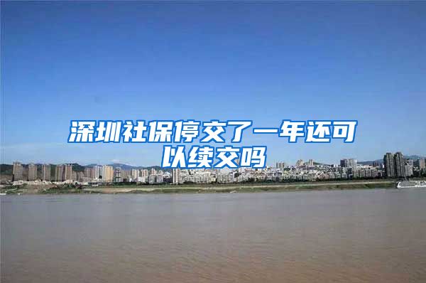 深圳社保停交了一年还可以续交吗