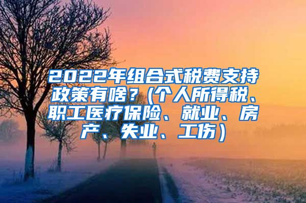 2022年组合式税费支持政策有啥？(个人所得税、职工医疗保险、就业、房产、失业、工伤）