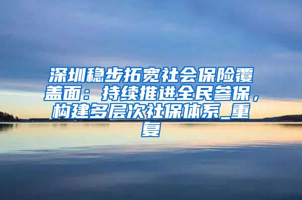 深圳稳步拓宽社会保险覆盖面：持续推进全民参保，构建多层次社保体系_重复