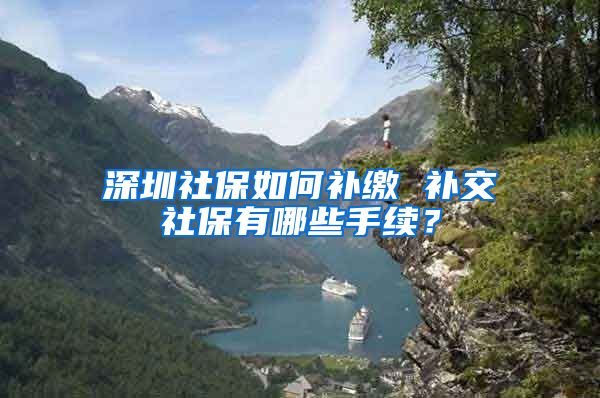 深圳社保如何补缴 补交社保有哪些手续？