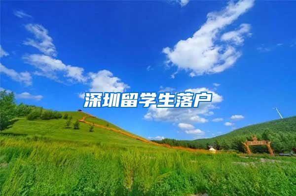 深圳留学生落户