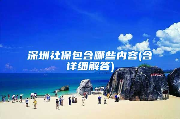 深圳社保包含哪些内容(含详细解答)