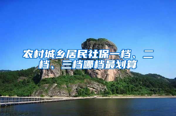 农村城乡居民社保一档、二档、三档哪档最划算