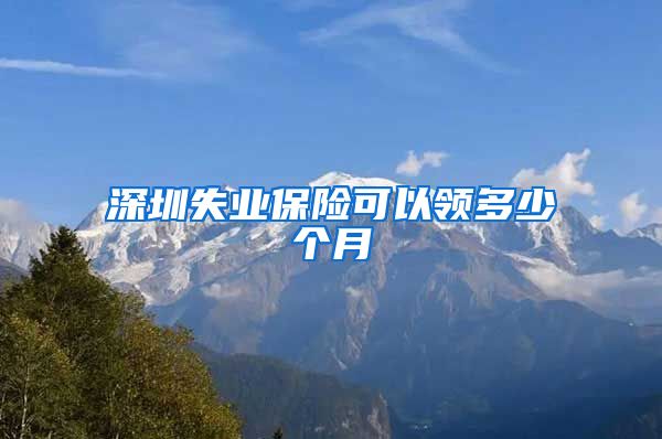 深圳失业保险可以领多少个月