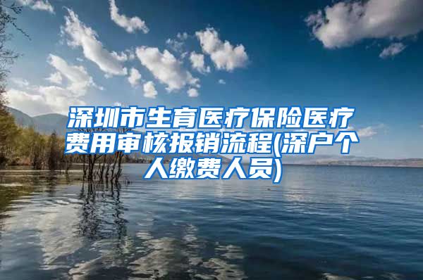 深圳市生育医疗保险医疗费用审核报销流程(深户个人缴费人员)