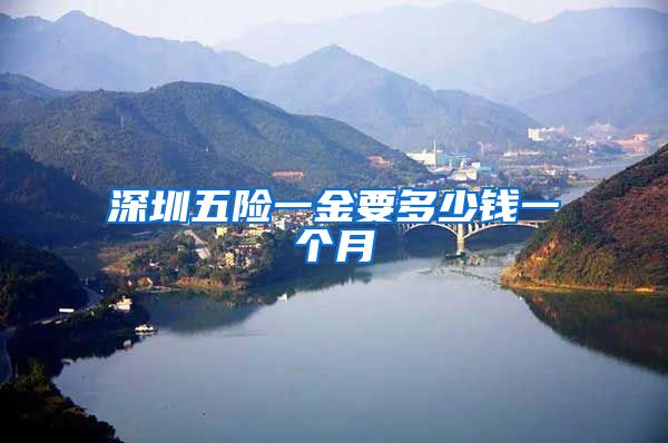 深圳五险一金要多少钱一个月