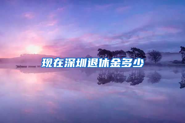 现在深圳退休金多少