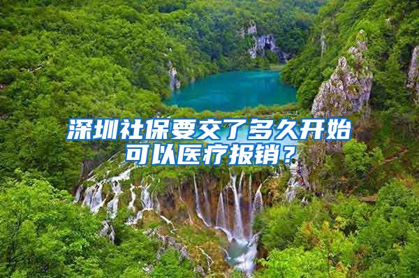 深圳社保要交了多久开始可以医疗报销？