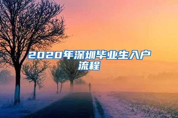 2020年深圳毕业生入户流程