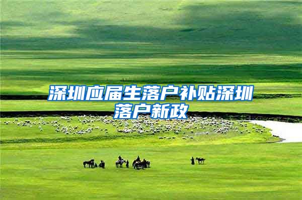深圳应届生落户补贴深圳落户新政