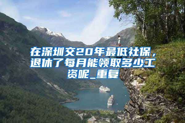 在深圳交20年最低社保，退休了每月能领取多少工资呢_重复