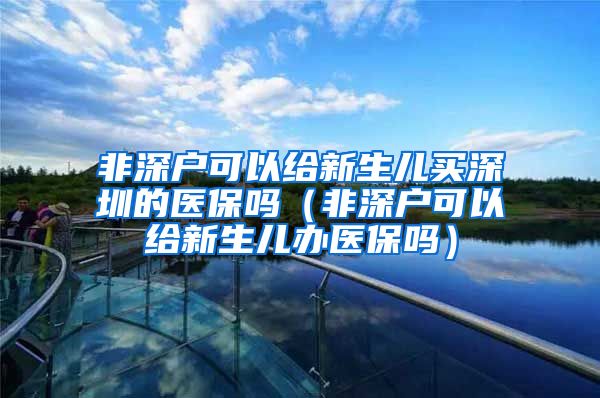 非深户可以给新生儿买深圳的医保吗（非深户可以给新生儿办医保吗）