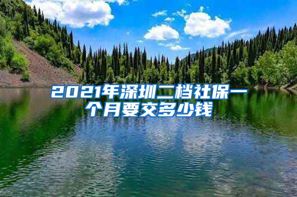 2021年深圳二档社保一个月要交多少钱