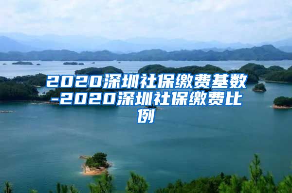 2020深圳社保缴费基数-2020深圳社保缴费比例