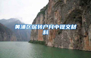 黄浦区居转户月中提交材料