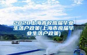 2020上海高校应届毕业生落户政策(上海市应届毕业生落户政策)