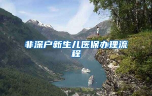非深户新生儿医保办理流程