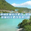 深圳医保档次更改 深圳医保档次更改步骤攻略