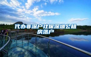 代办非深户社保深圳公租房落户