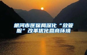 根河市医保局深化“放管服”改革优化营商环境
