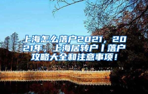 上海怎么落户2021，2021年，上海居转户丨落户攻略大全和注意事项！