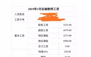 深圳在编教师工资有多高？工资条曝光后难怪会吸引清华北大毕业生